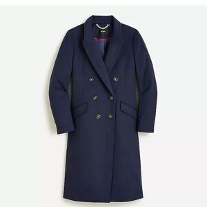 J. Crew Coat in Italian wool-cashmere Navy 00